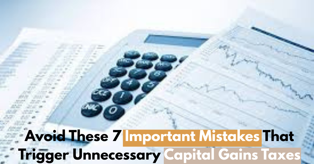 Avoid These 7 Important Mistakes That Trigger Unnecessary Capital Gains Taxes
