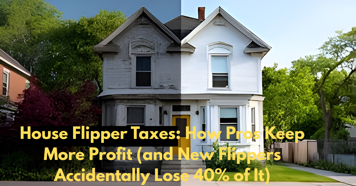 House Flipper Taxes: How Pros Keep More Profit (and New Flippers Accidentally Lose 40% of It)