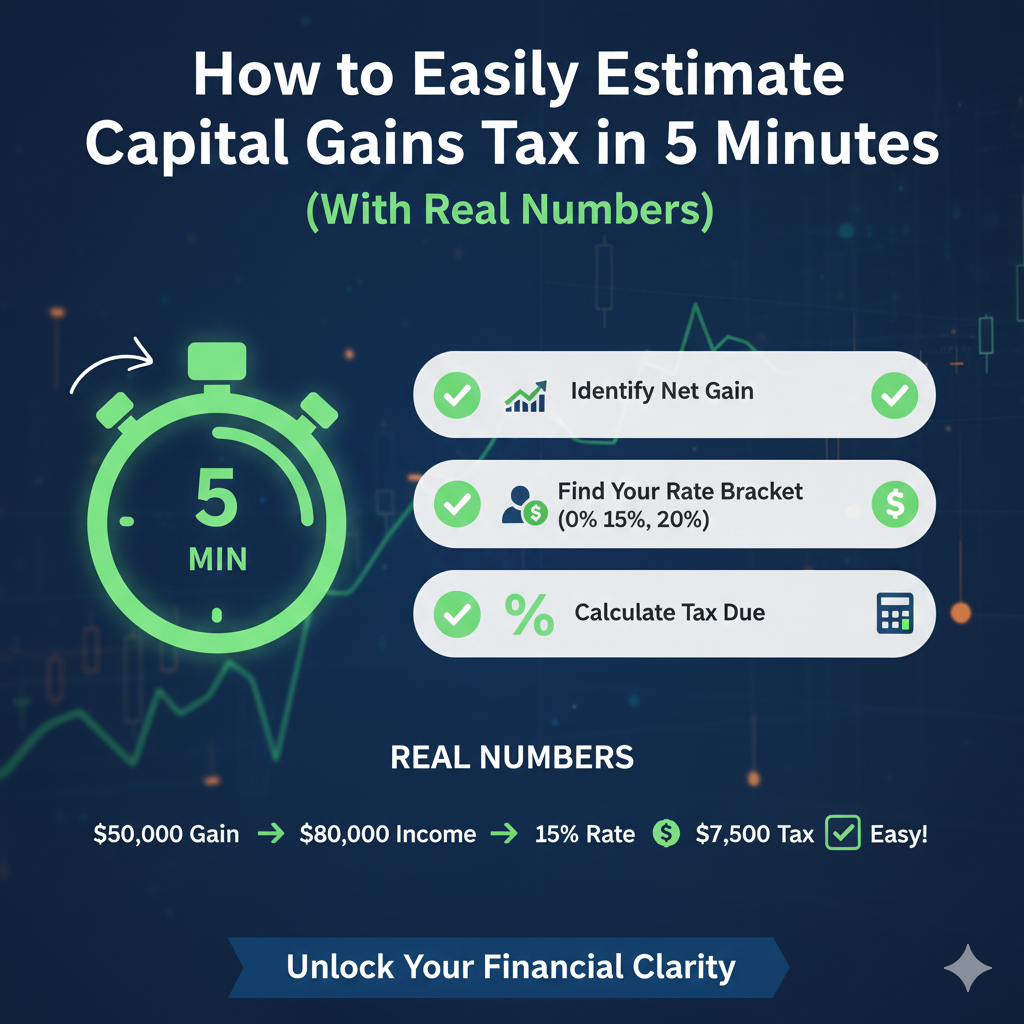 How to Easily Estimate Capital Gains Tax in 5 Minutes (With Real Numbers)