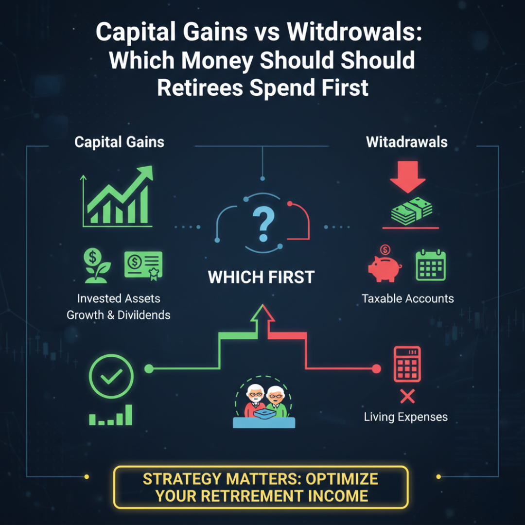 Capital Gains vs Withdrawals: Which Money Should Retirees Spend First?