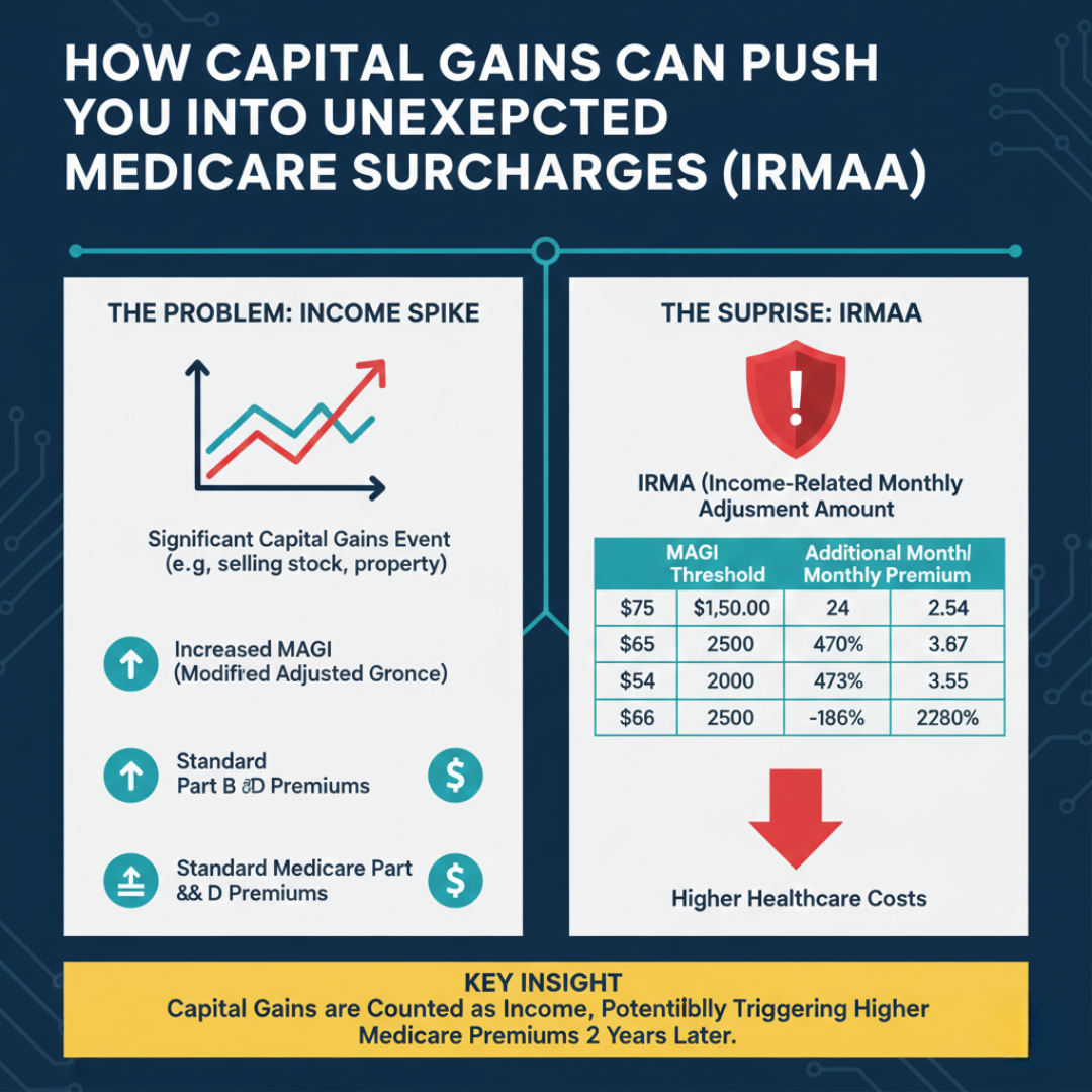 How Capital Gains Can Push You Into Unexpected Medicare Surcharges (IRMAA)