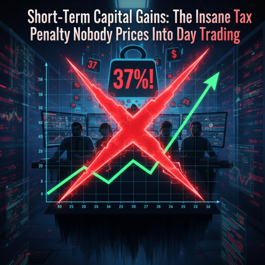 Short-Term Capital Gains: The Insane Tax Penalty Nobody Prices Into Day Trading