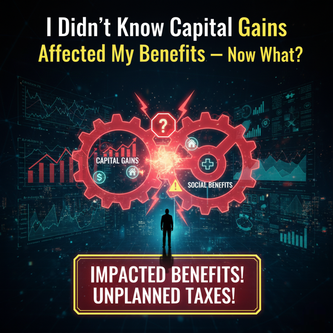 I Didn’t Know Capital Gains Affected My Benefits — Now What?