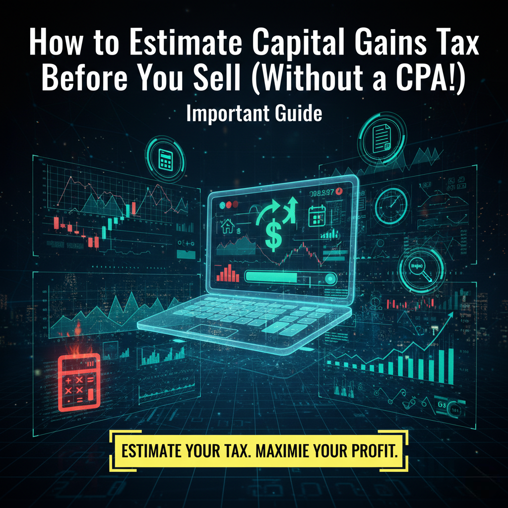 How to Estimate Capital Gains Tax Before You Sell (Without a CPA)! Important Guide