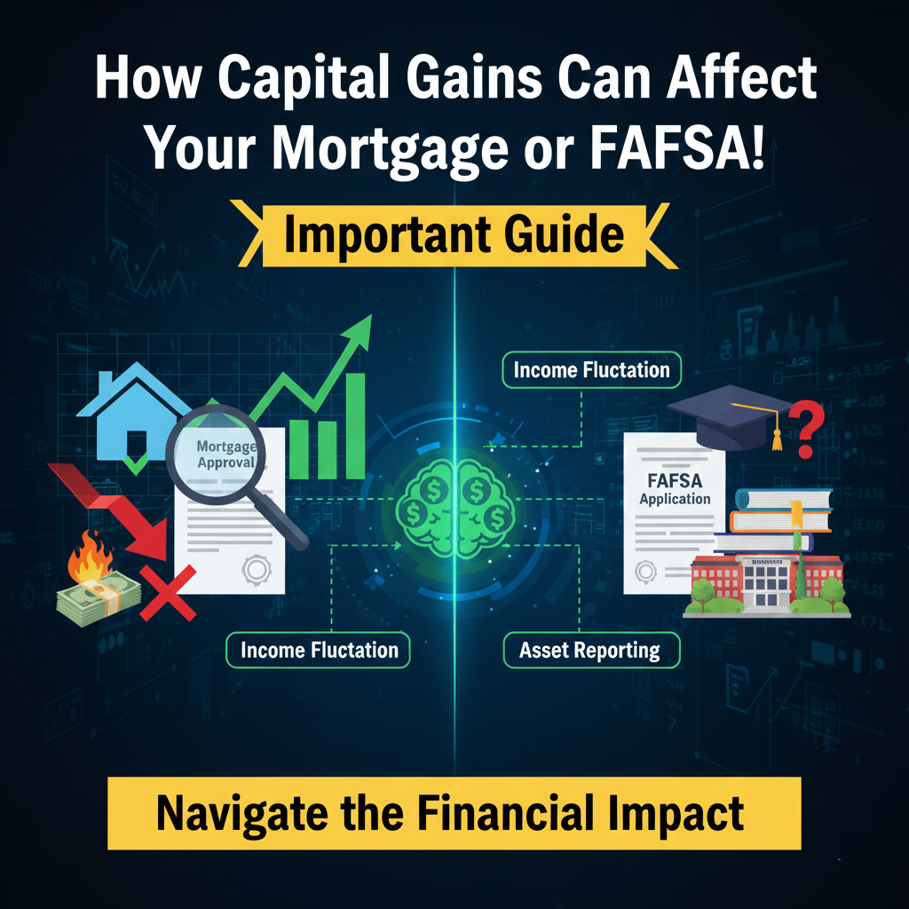 How Capital Gains Can Affect Your Mortgage or FAFSA! Important Guide