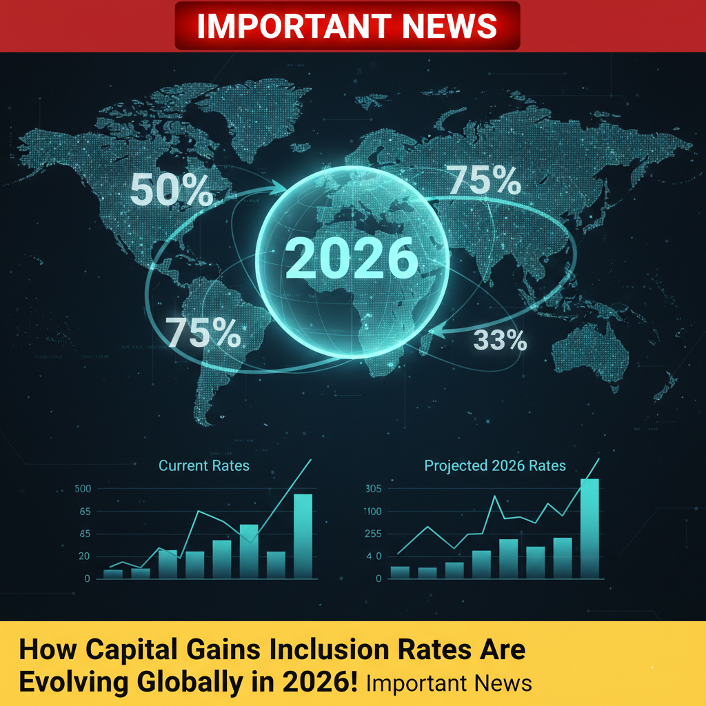 How Capital Gains Inclusion Rates Are Evolving Globally in 2026! Important News