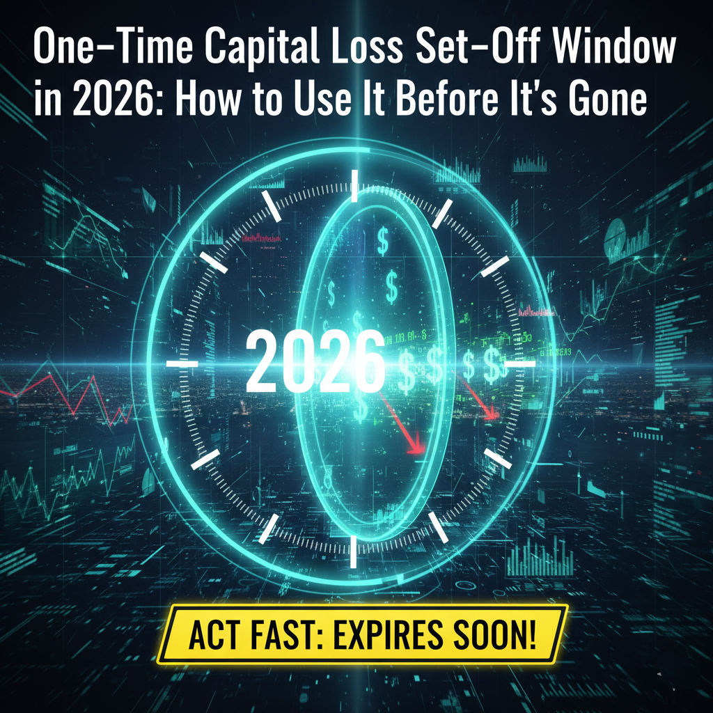 One‑Time Capital Loss Set‑Off Window in 2026: How to Use It Before It’s Gone